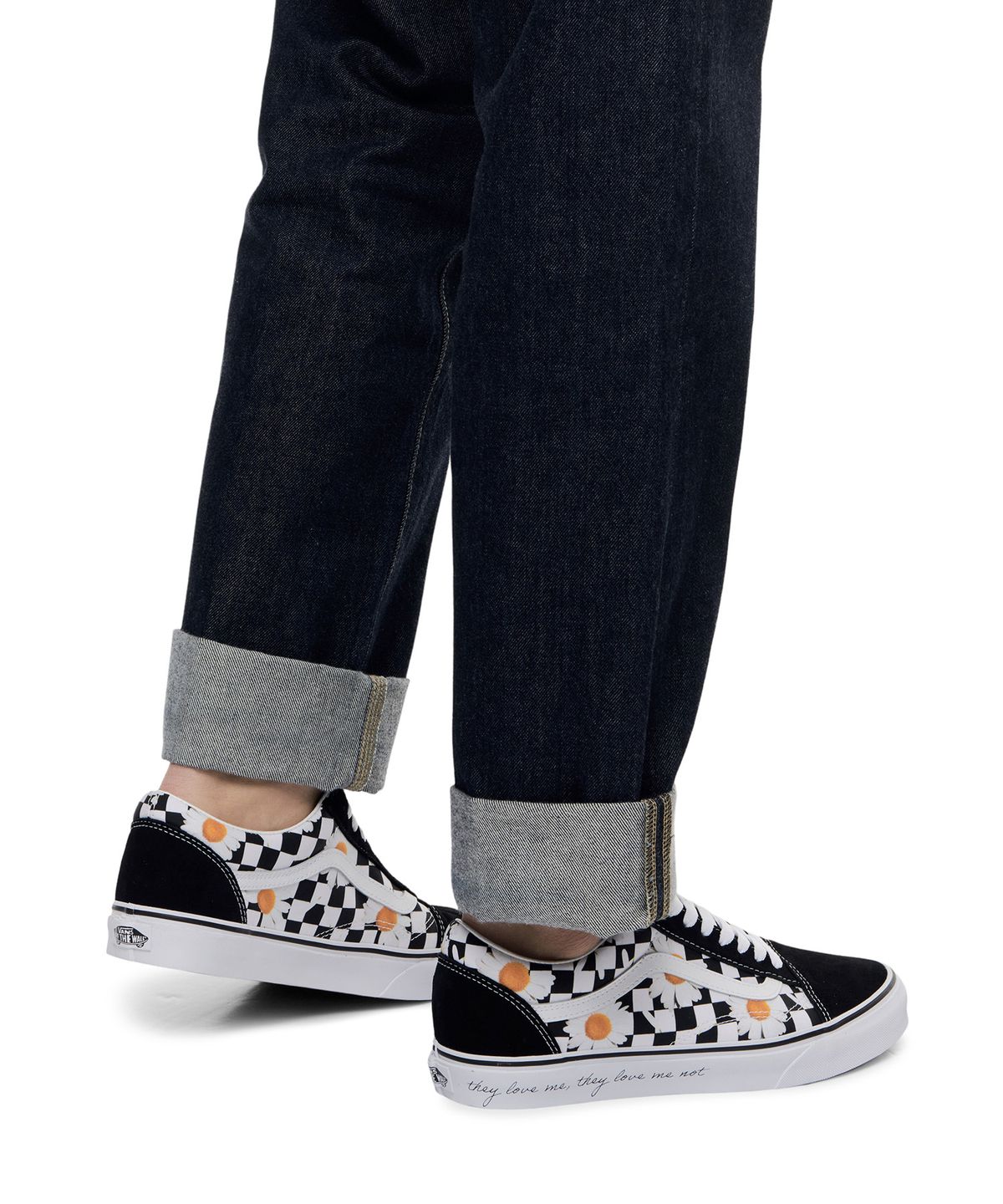 반스(VANS) 올드스쿨 - (러브 미/러브 미 낫) 데이지:트루 화이트 / VN0A5KRFB0B1