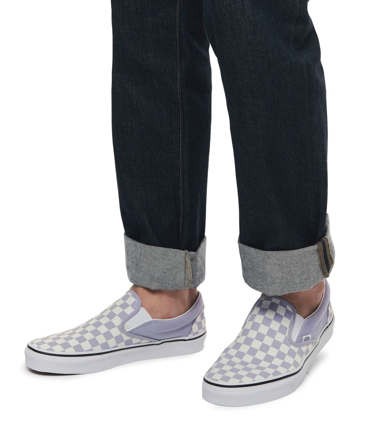 반스(VANS) 클래식 슬립온 - (체커보드) 랭귀드 라벤더 / VN000XG8ARV1