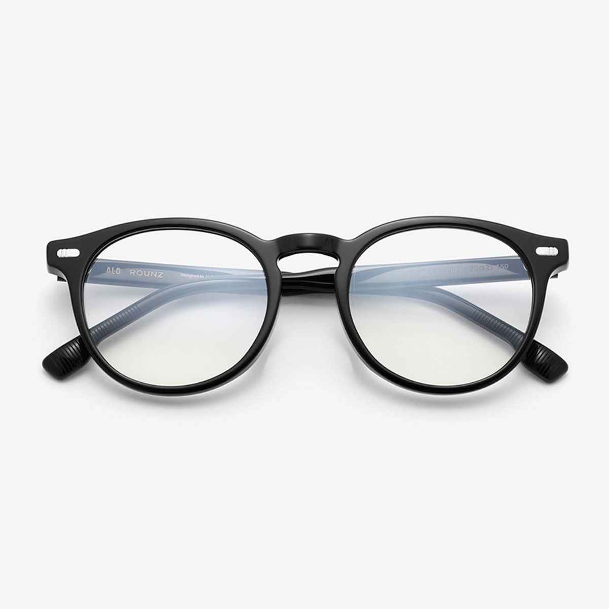 알로아이웨어(ALO EYEWEAR) [ALOXROUNZ] 오버사이즈 보스턴 프레임 ARA7107 C1 블랙