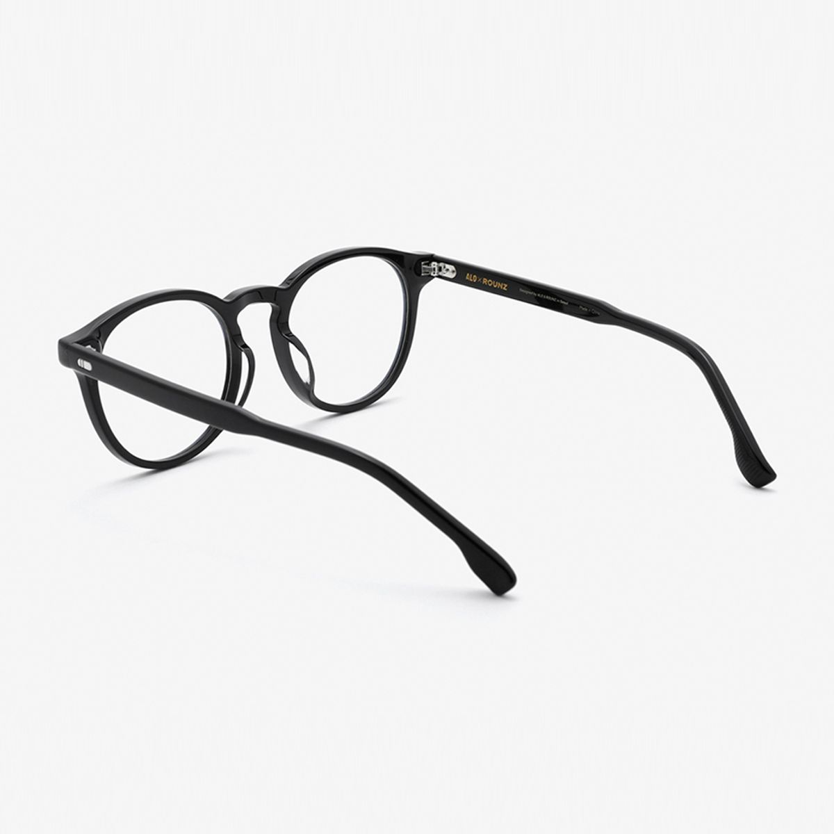 알로아이웨어(ALO EYEWEAR) [ALOXROUNZ] 오버사이즈 보스턴 프레임 ARA7107 C1 블랙
