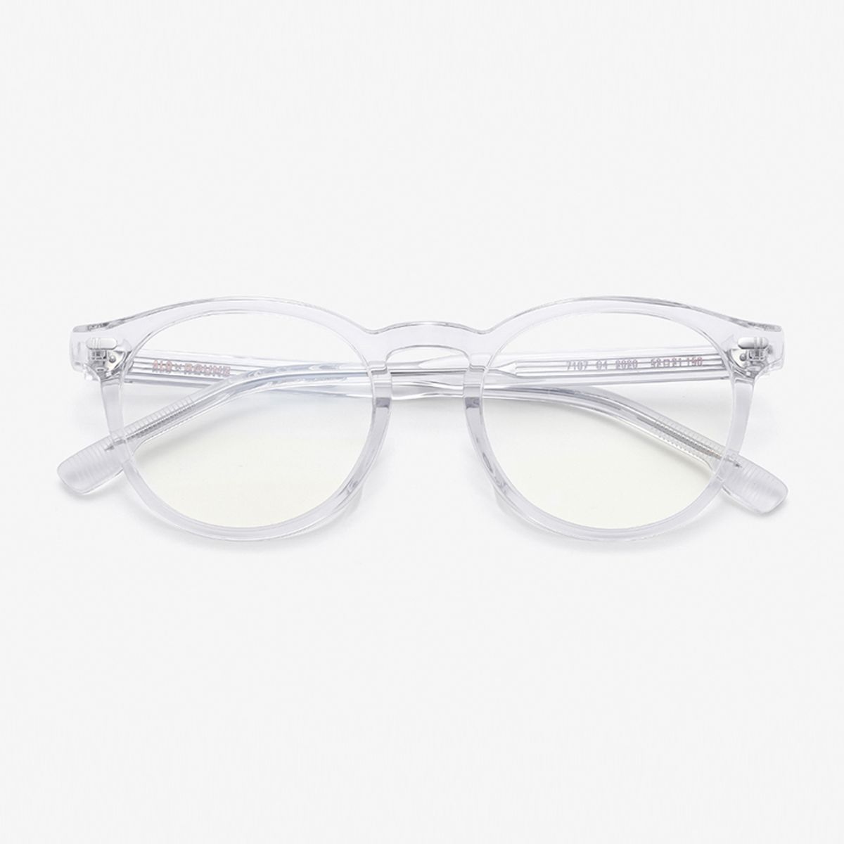 알로아이웨어(ALO EYEWEAR) [ALOXROUNZ] 오버사이즈 보스턴 프레임 ARA7107 C4 투명 클리어
