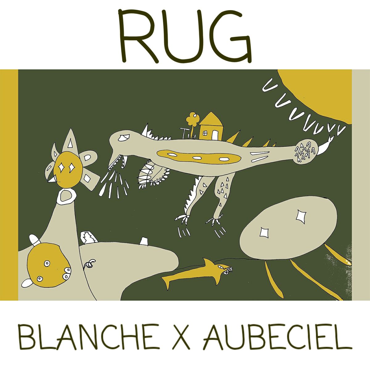블랑쉬하우스(BLANCHE HOUSE) 오브씨엘 우주캠핑 소프트 러그 100x160