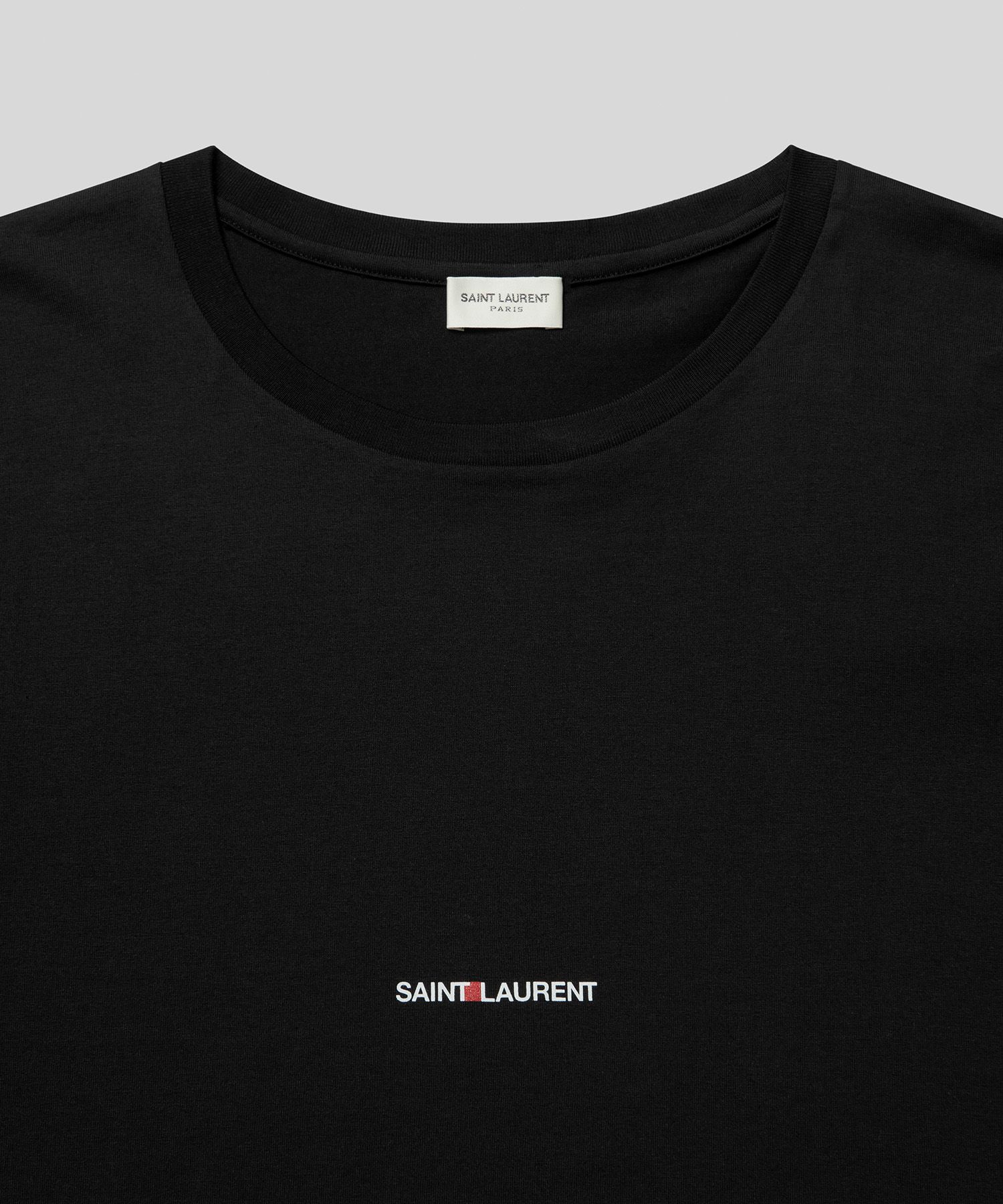MUSINSA | SAINT LAURENT Ribbed Gosh short-sleeved T-shirt