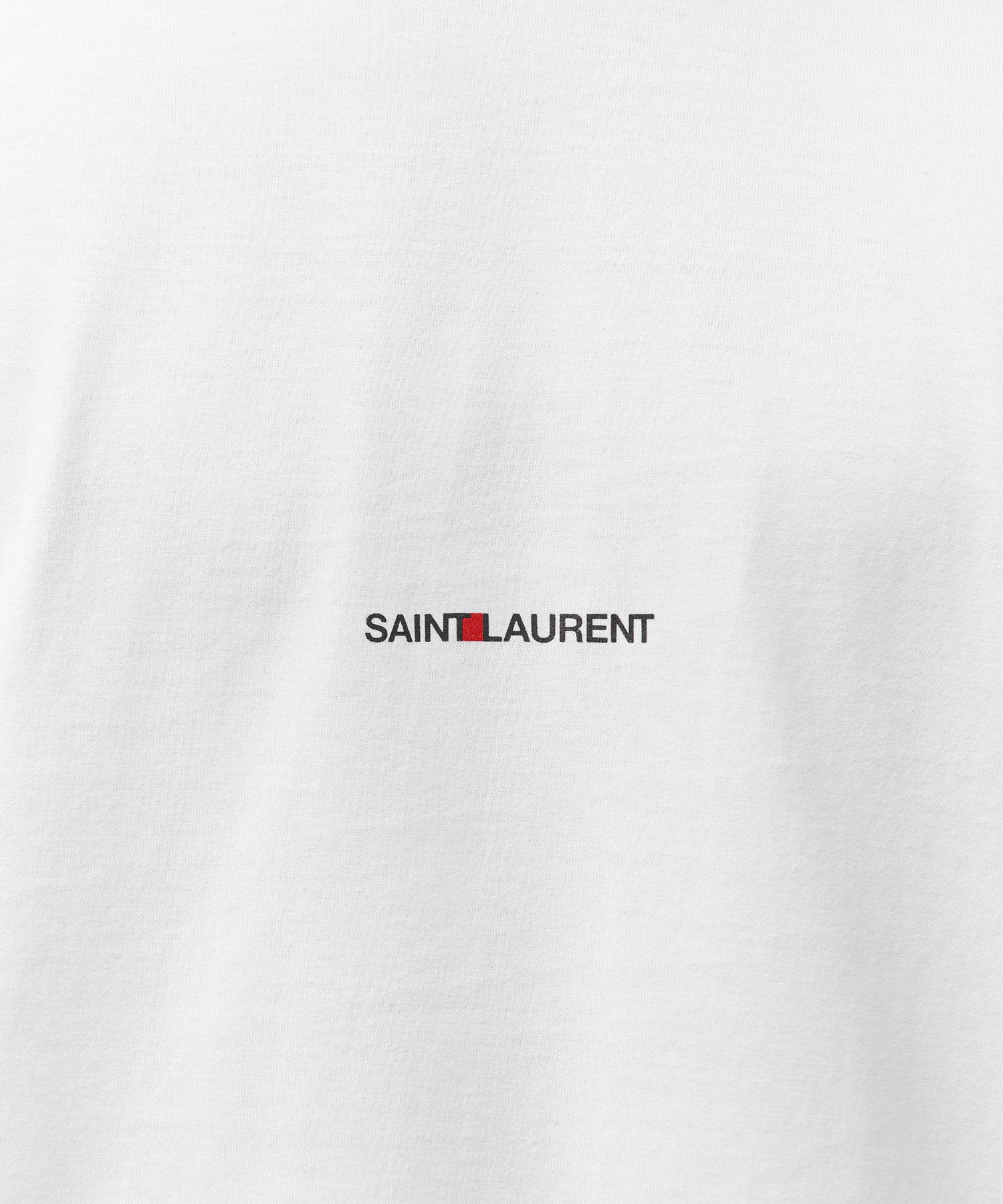 MUSINSA | SAINT LAURENT Ribbed Gosh short-sleeved T-shirt