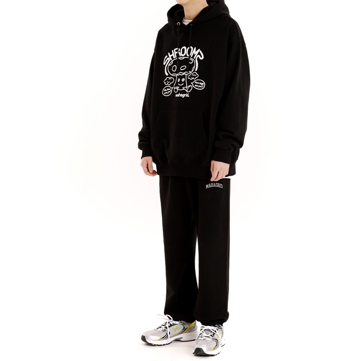 마하그리드(MAHAGRID) VARSITY SWEAT PANT BLACK(MG2CSMPA00A)
