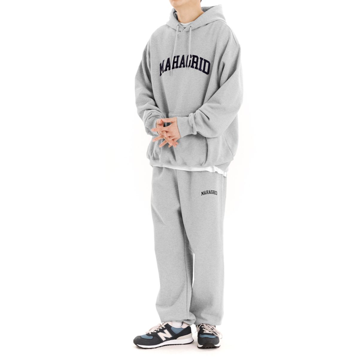 마하그리드(MAHAGRID) VARSITY SWEAT PANT GREY(MG2CSMPA00A)