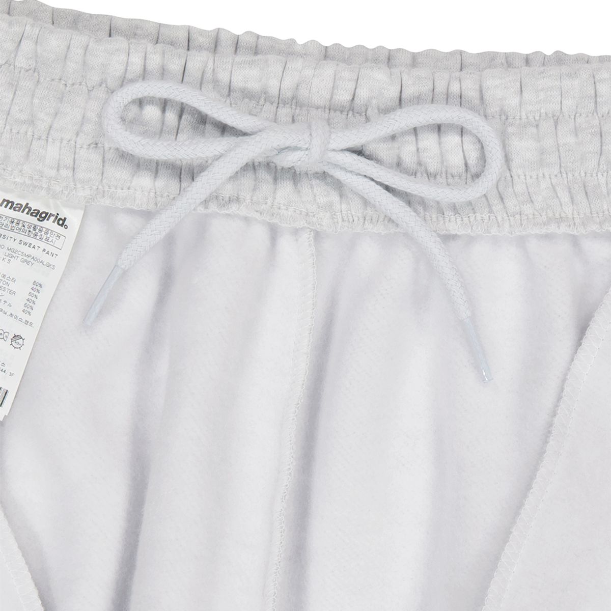 마하그리드(MAHAGRID) VARSITY SWEAT PANT LIGHT GREY(MG2CSMPA00A)