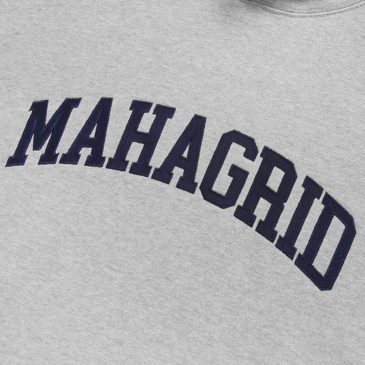 마하그리드(MAHAGRID) VARSITY LOGO HOODIE GREY(MG2ESMM406A)