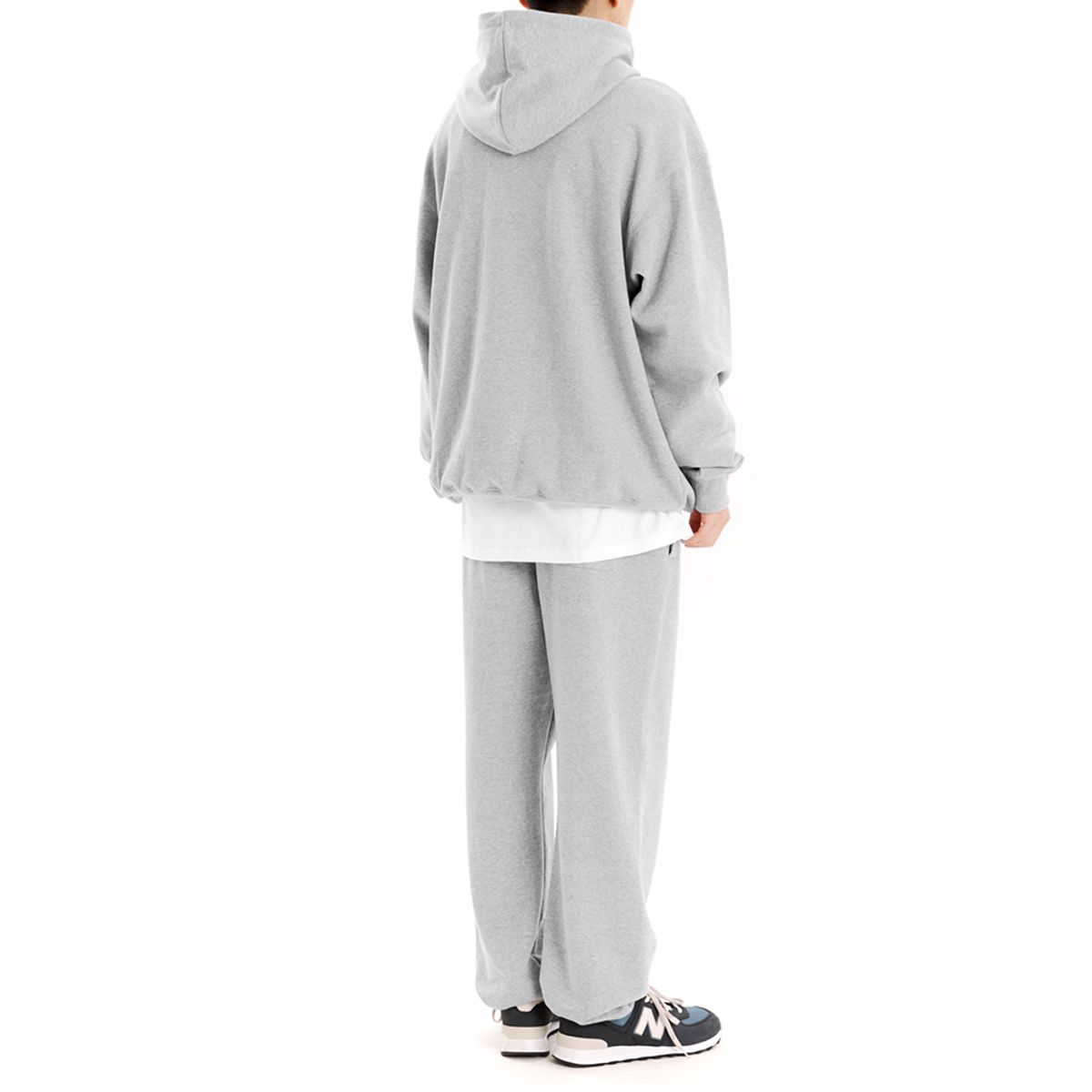 마하그리드(MAHAGRID) VARSITY LOGO HOODIE GREY(MG2ESMM406A)
