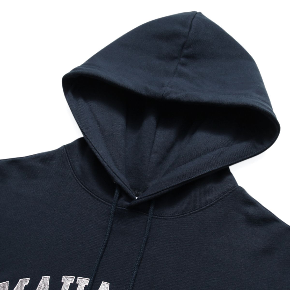 마하그리드(MAHAGRID) VARSITY LOGO HOODIE NAVY(MG2ESMM406A)