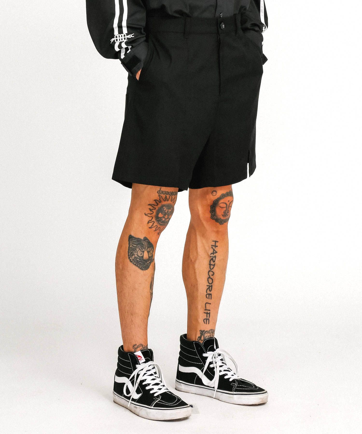 【AJO AJOBYAJO】22SS★ Slit Shorts MUSINSA | AJOBYAJO Slit Shorts [Black]