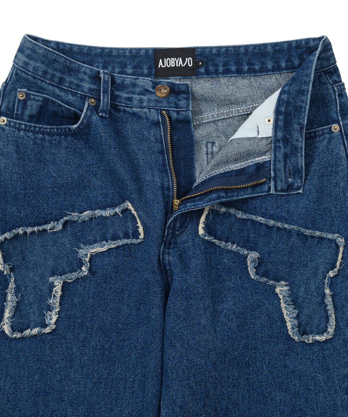 아조바이아조(AJOBYAJO) Gun Washed Jeans [Navy]
