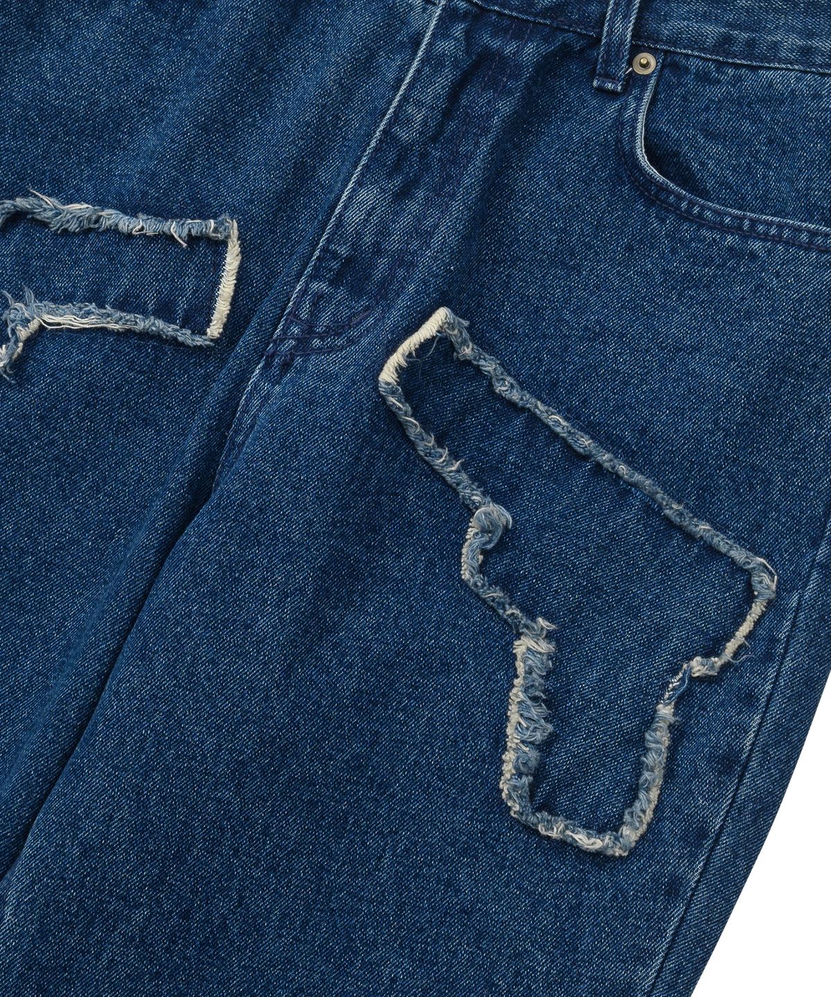 아조바이아조(AJOBYAJO) Gun Washed Jeans [Navy]