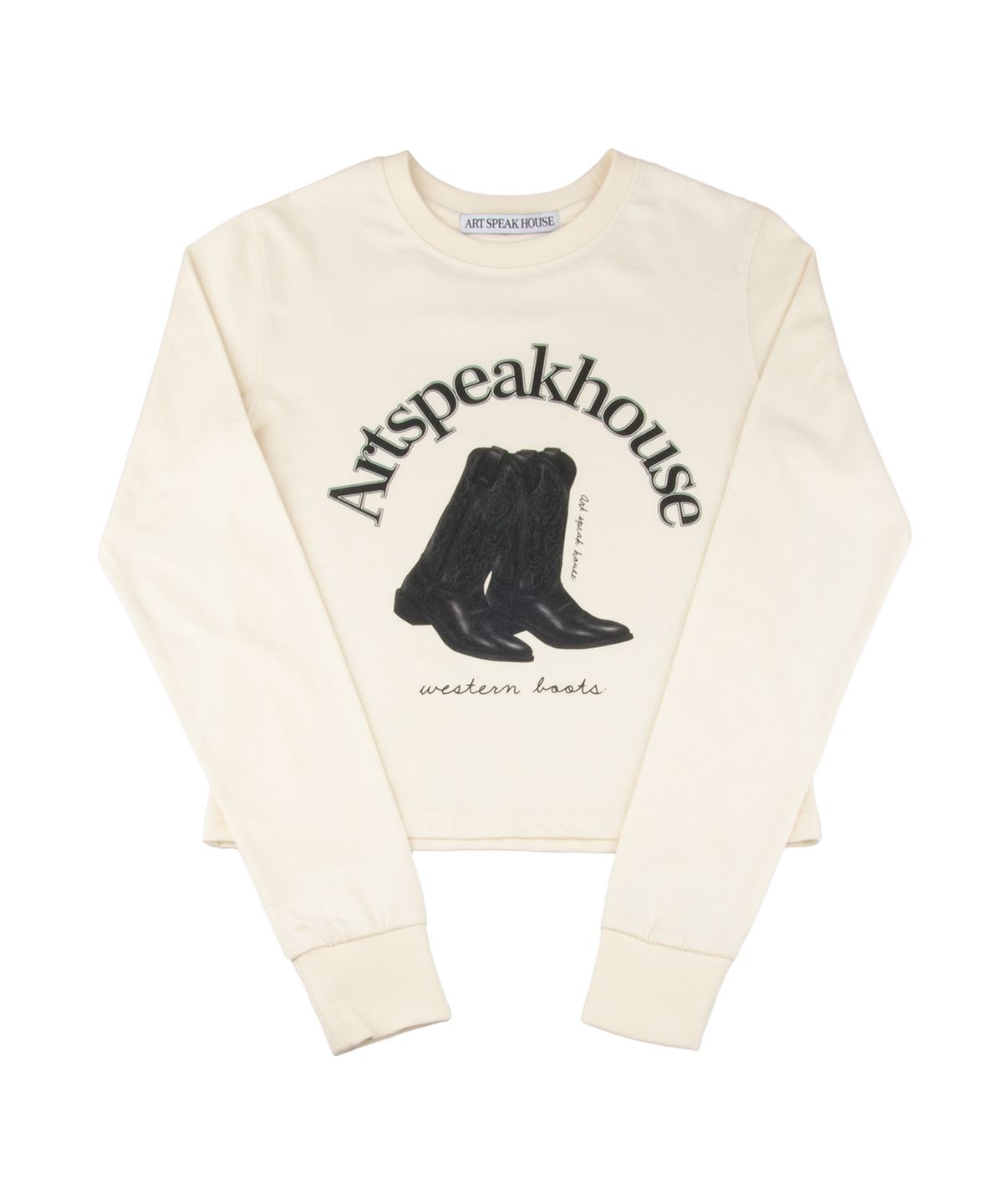 아트스피크하우스(ART SPEAK HOUSE) [1Size] Western Boots L-Sleeve (Ivory)