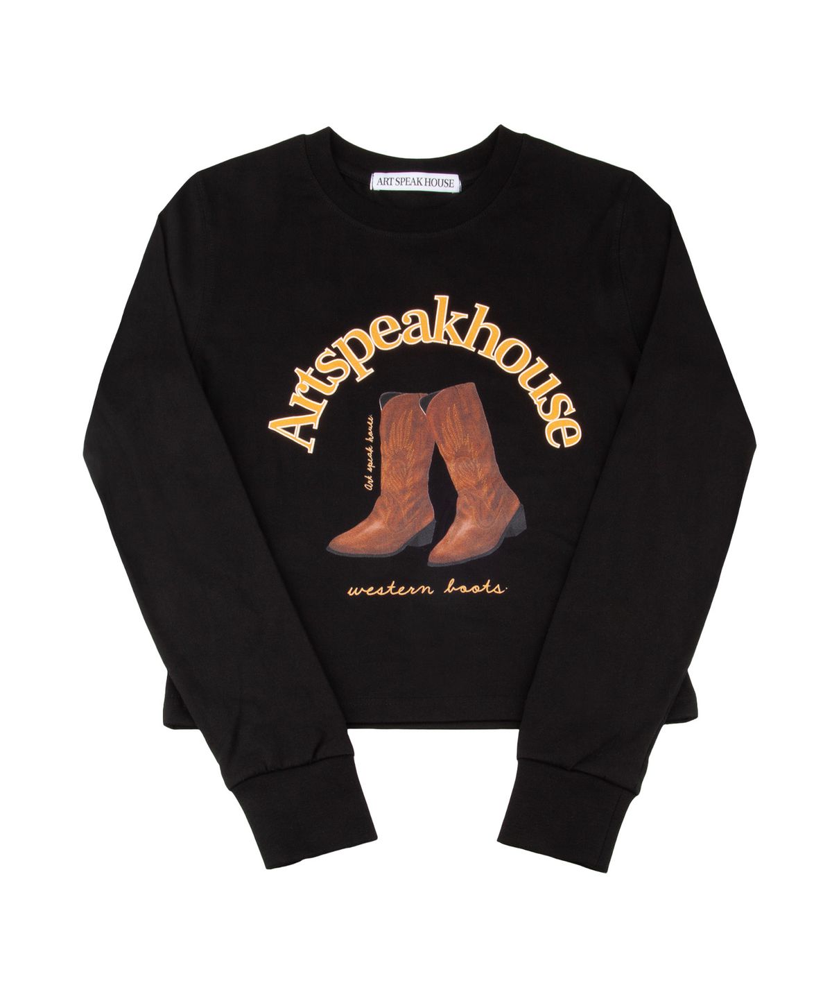아트스피크하우스(ART SPEAK HOUSE) [1Size] Western Boots L-Sleeve (Black)