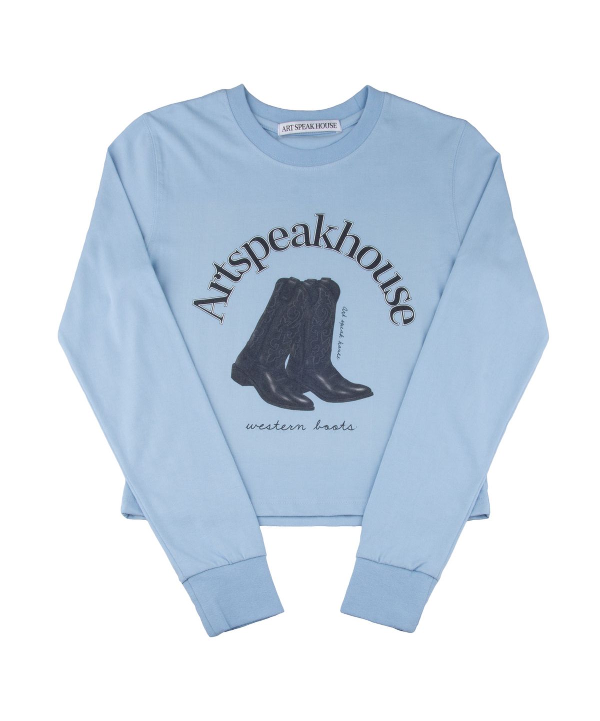 아트스피크하우스(ART SPEAK HOUSE) [1Size] Western Boots L-Sleeve (Sky Blue)