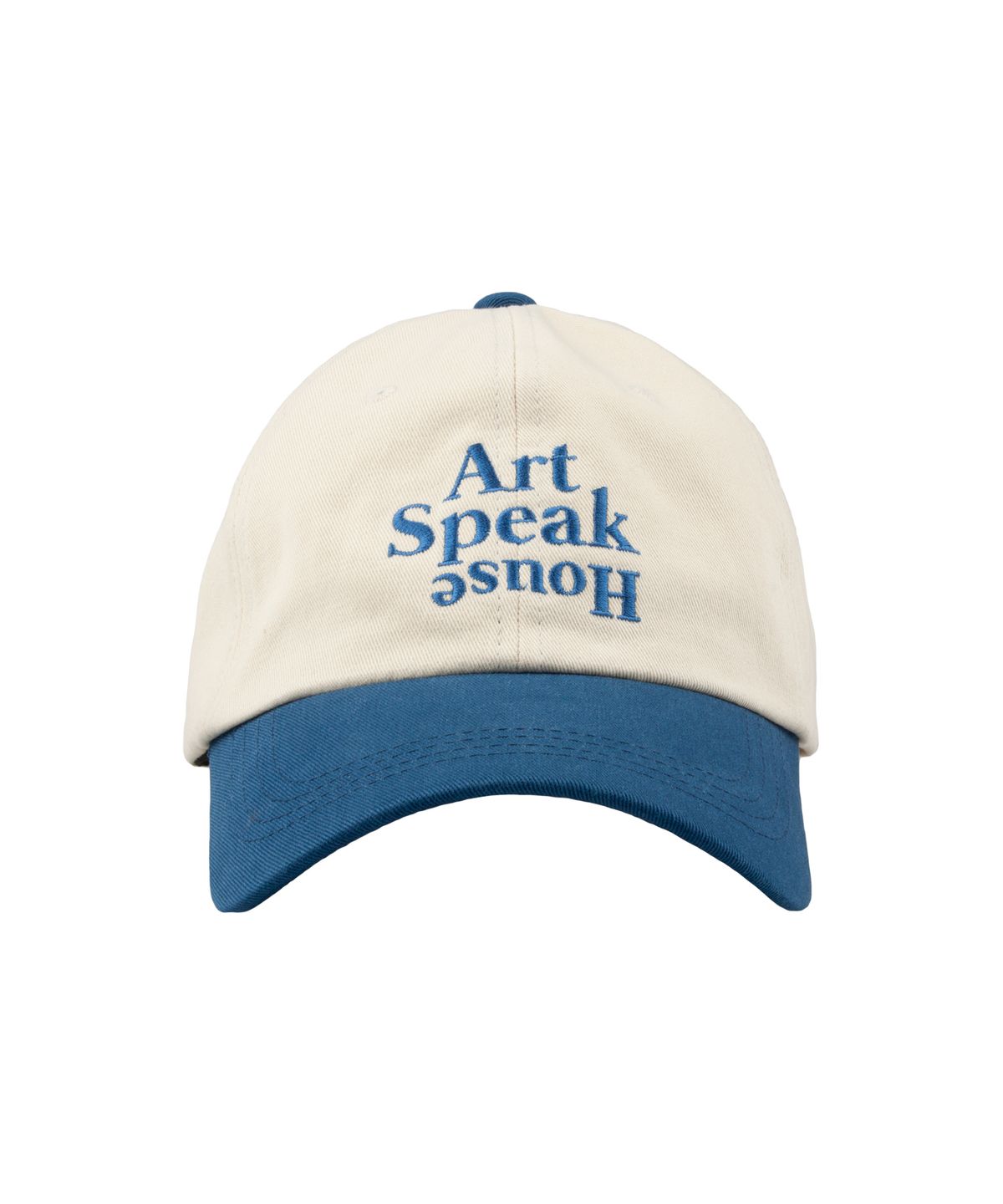아트스피크하우스(ART SPEAK HOUSE) Play Ash Logo Ball Cap (Blue-Ivory)