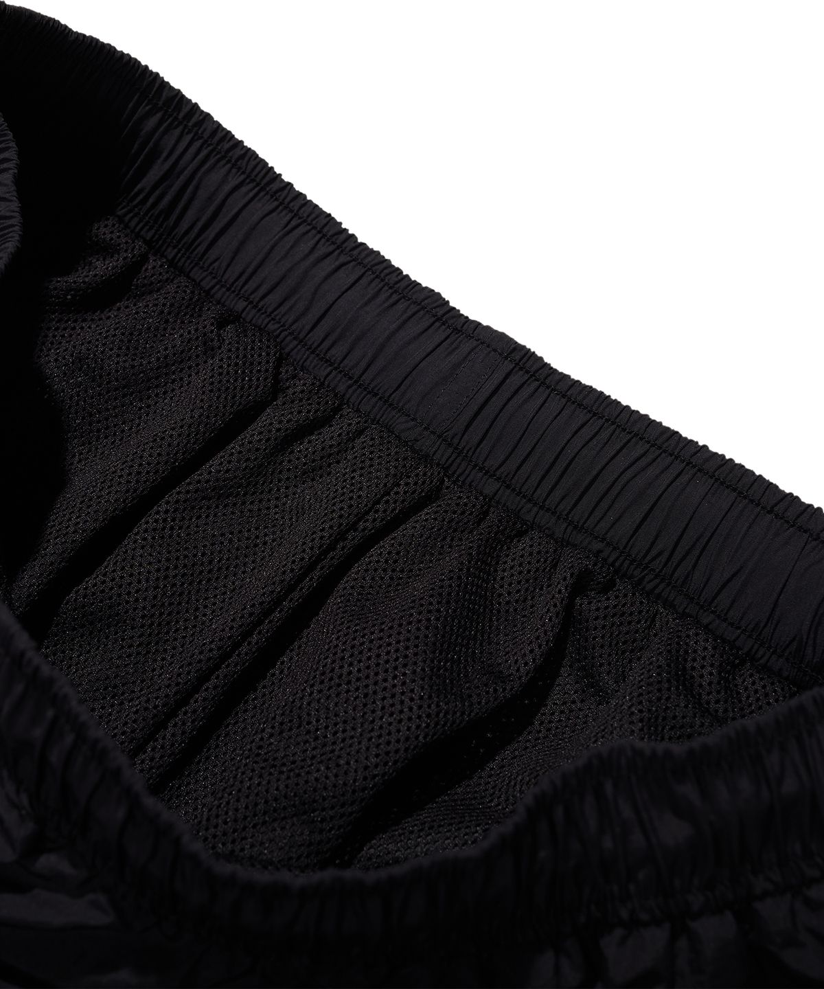 브라운브레스(BROWNBREATH) TAG NYLON PANTS - BLACK