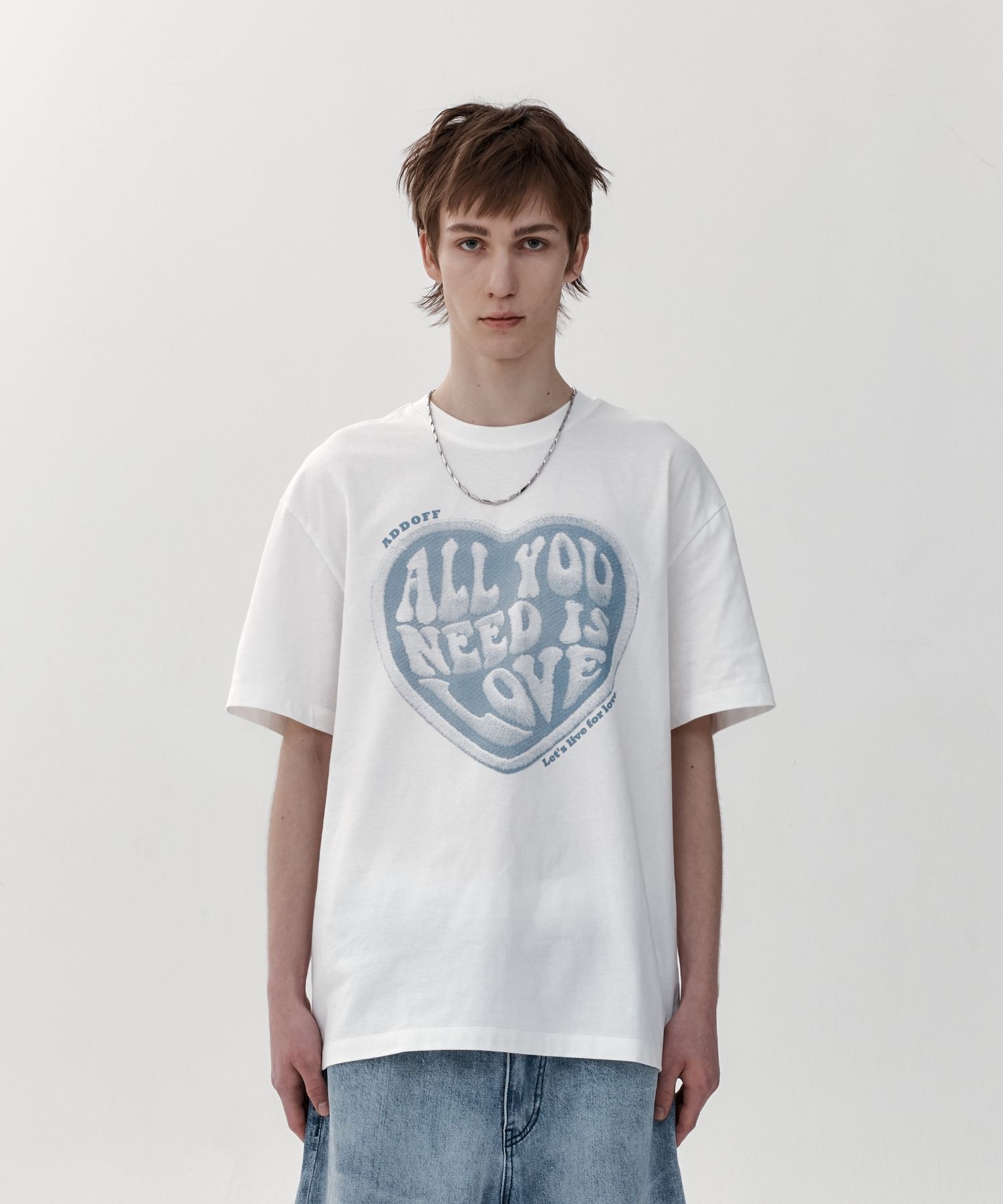 大人気!【ADDOFF】NEED LOVE Tシャツ /ユニセックス/3色 MUSINSA | ADDOFF NEED LOVE T-SHIRT BLACK
