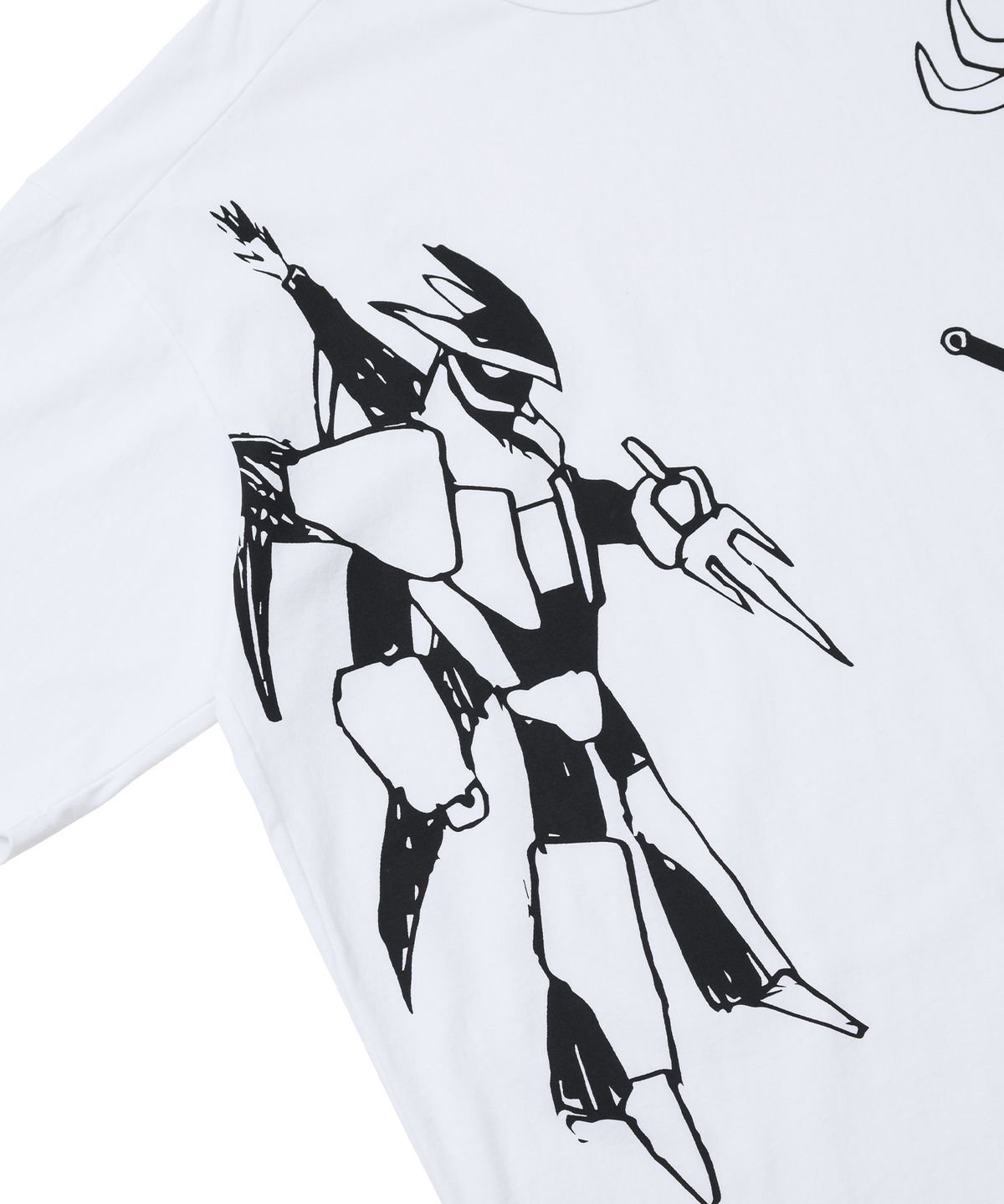 아조바이아조(AJOBYAJO) Robots Duel Oversized T-Shirt [White]