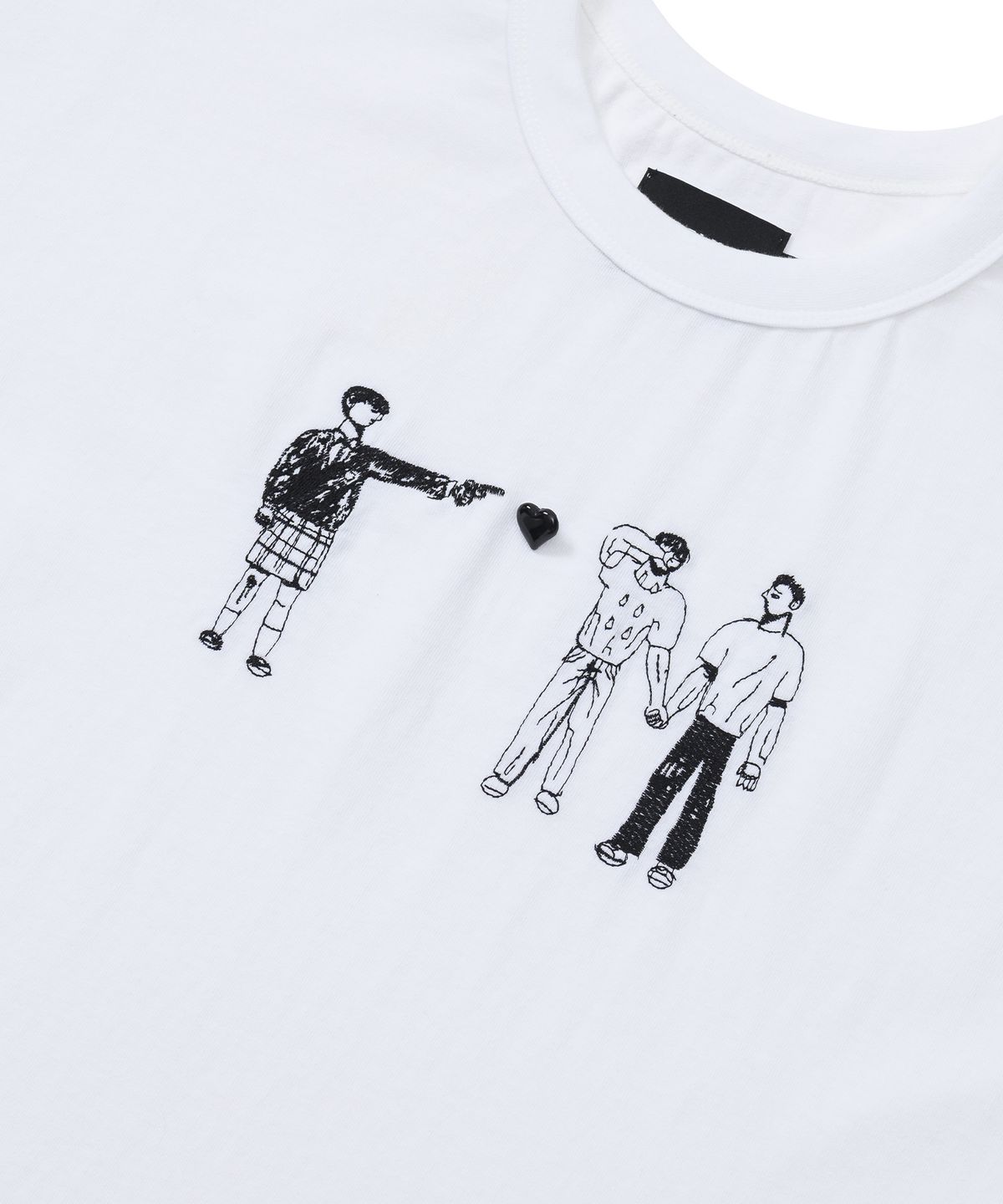 아조바이아조(AJOBYAJO) Girls Can Shoot T-Shirt [White]