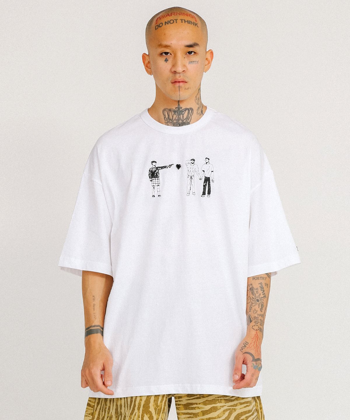 아조바이아조(AJOBYAJO) Girls Can Shoot T-Shirt [White]