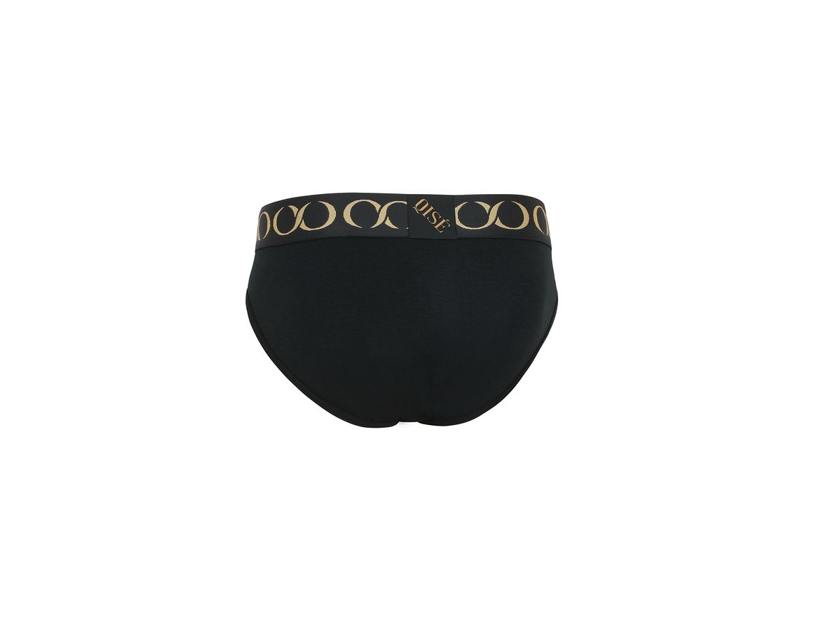 키세 언더웨어(QISE UNDERWEAR) 키랄 시그니쳐 남성 삼각 브리프 블랙