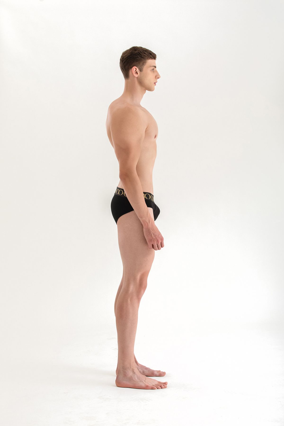 키세 언더웨어(QISE UNDERWEAR) 키랄 시그니쳐 남성 삼각 브리프 블랙