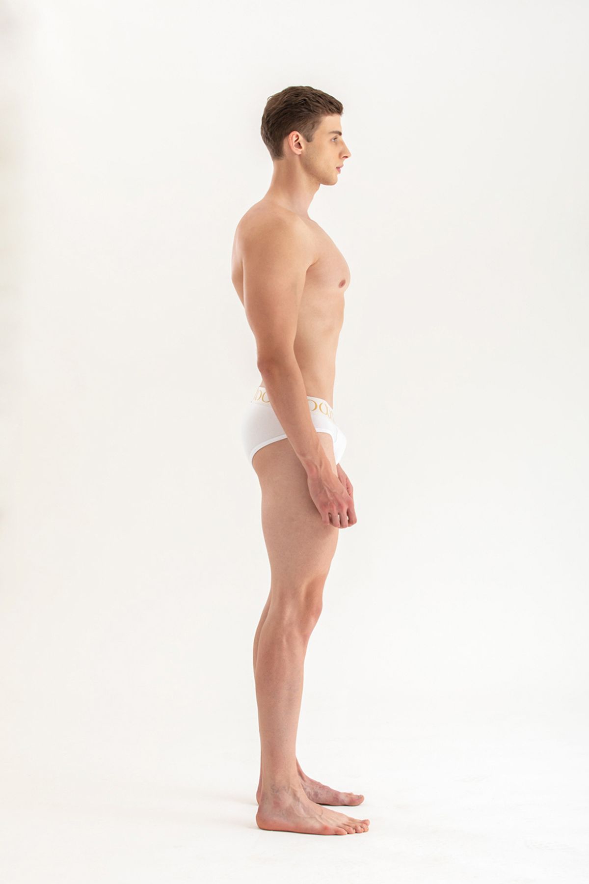 키세 언더웨어(QISE UNDERWEAR) 키랄 시그니쳐 남성 삼각 브리프 화이트