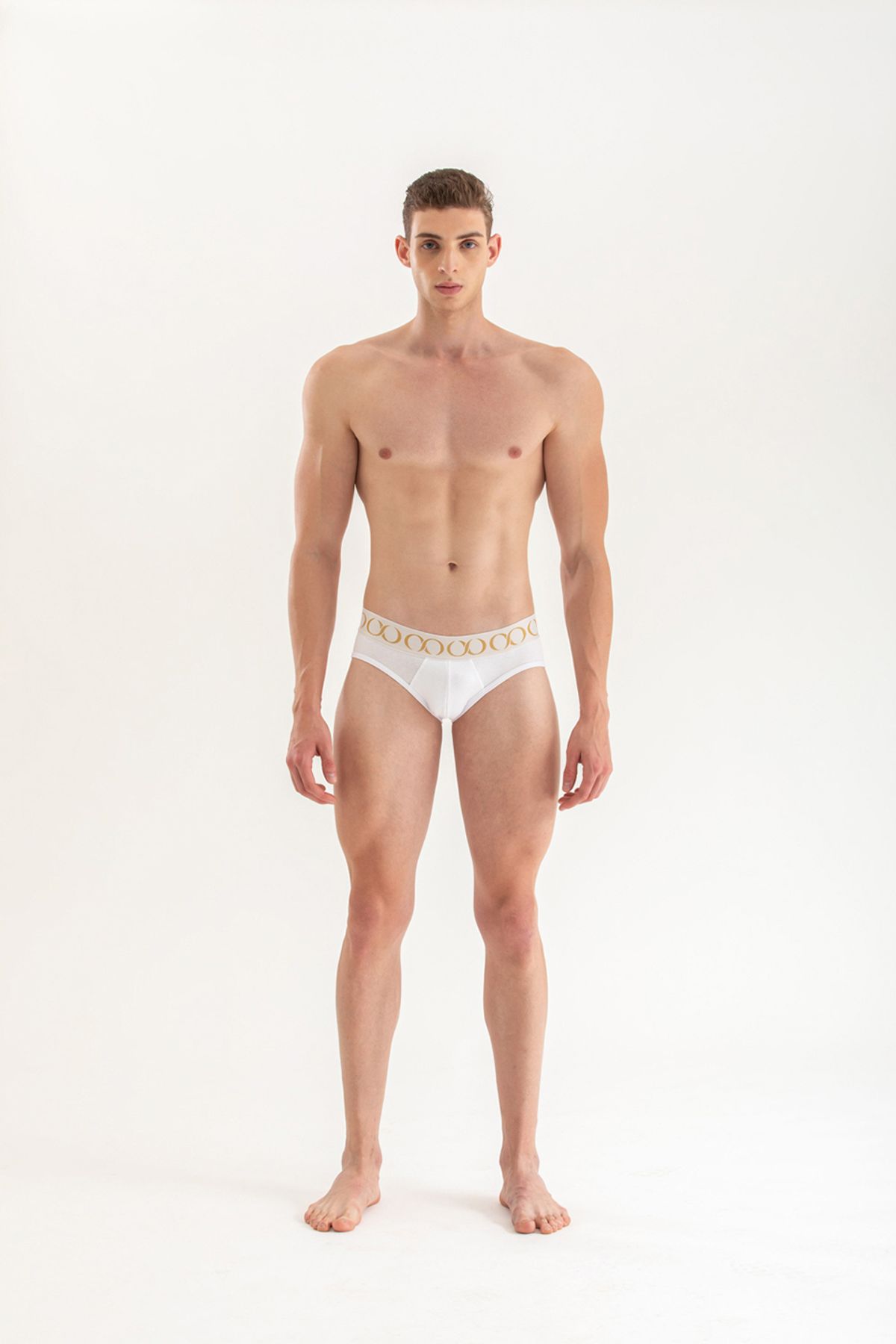 키세 언더웨어(QISE UNDERWEAR) 키랄 시그니쳐 남성 삼각 브리프 화이트