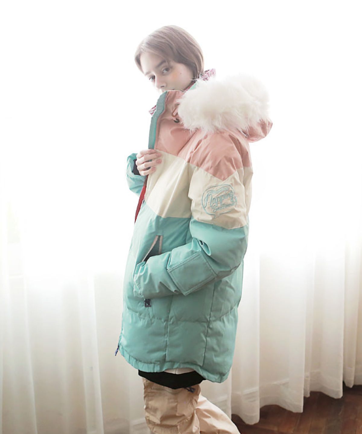 내핑스노우(NAPPINGSNOW) J7-1718JOYEUSE-sky(J7-1718주아이어즈-sky)