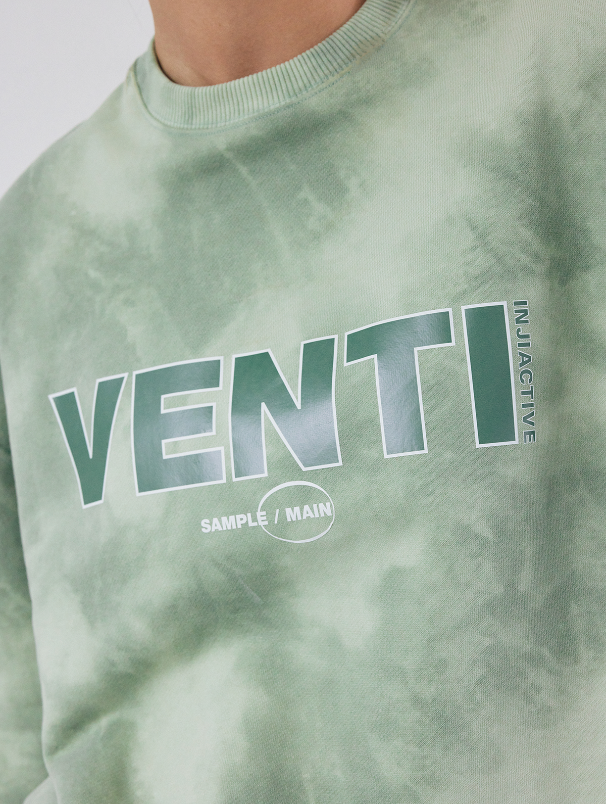 인지액티브(INJIACTIVE) VENTI TIE-DYE SWEATSHIRT 그린