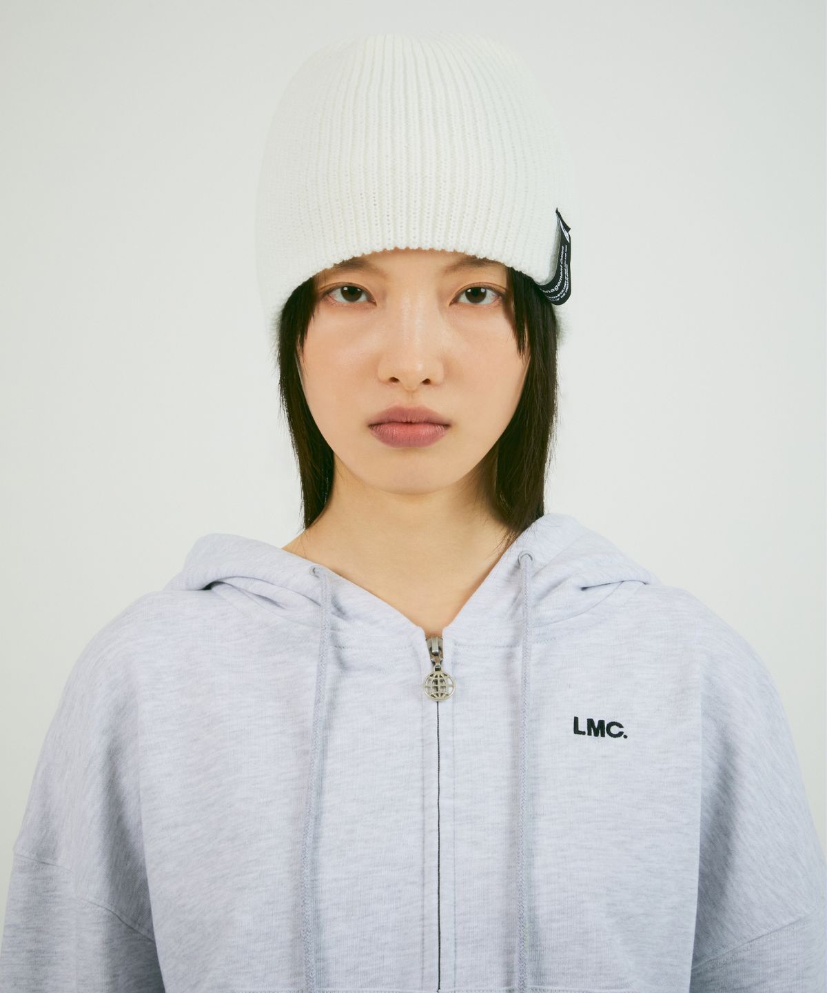 엘엠씨(LMC) LABEL SHORT BEANIE gray