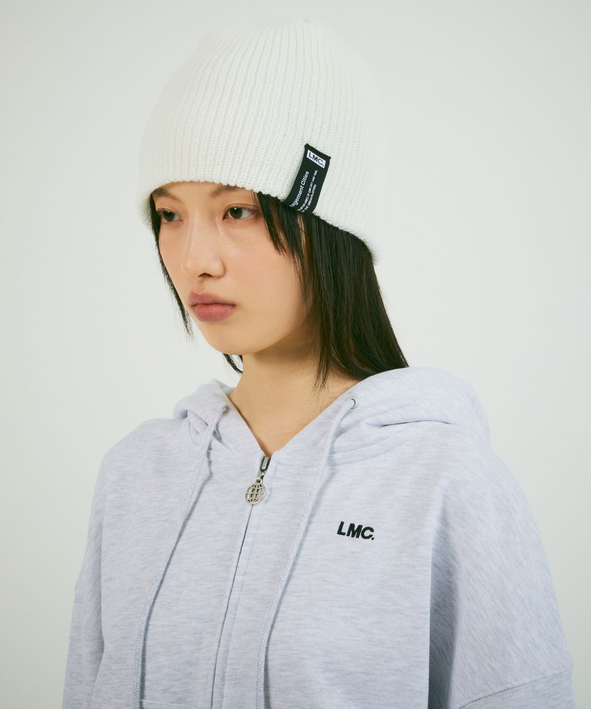 엘엠씨(LMC) LABEL SHORT BEANIE gray