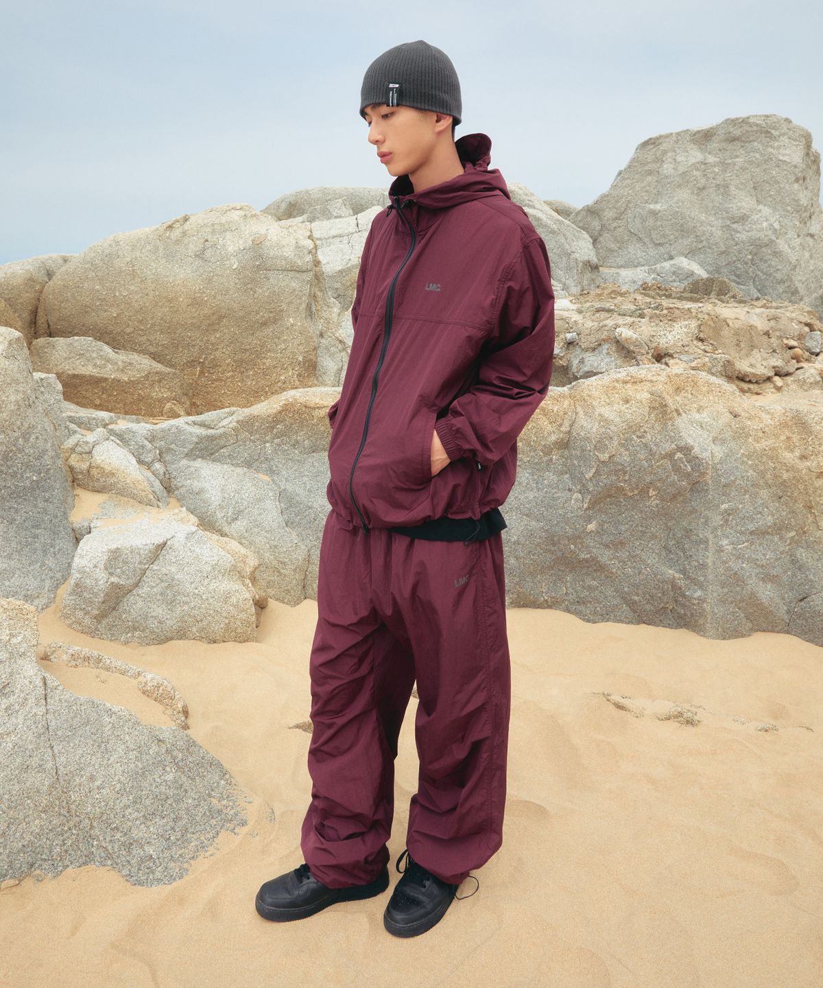 엘엠씨(LMC) LABEL SHORT BEANIE black