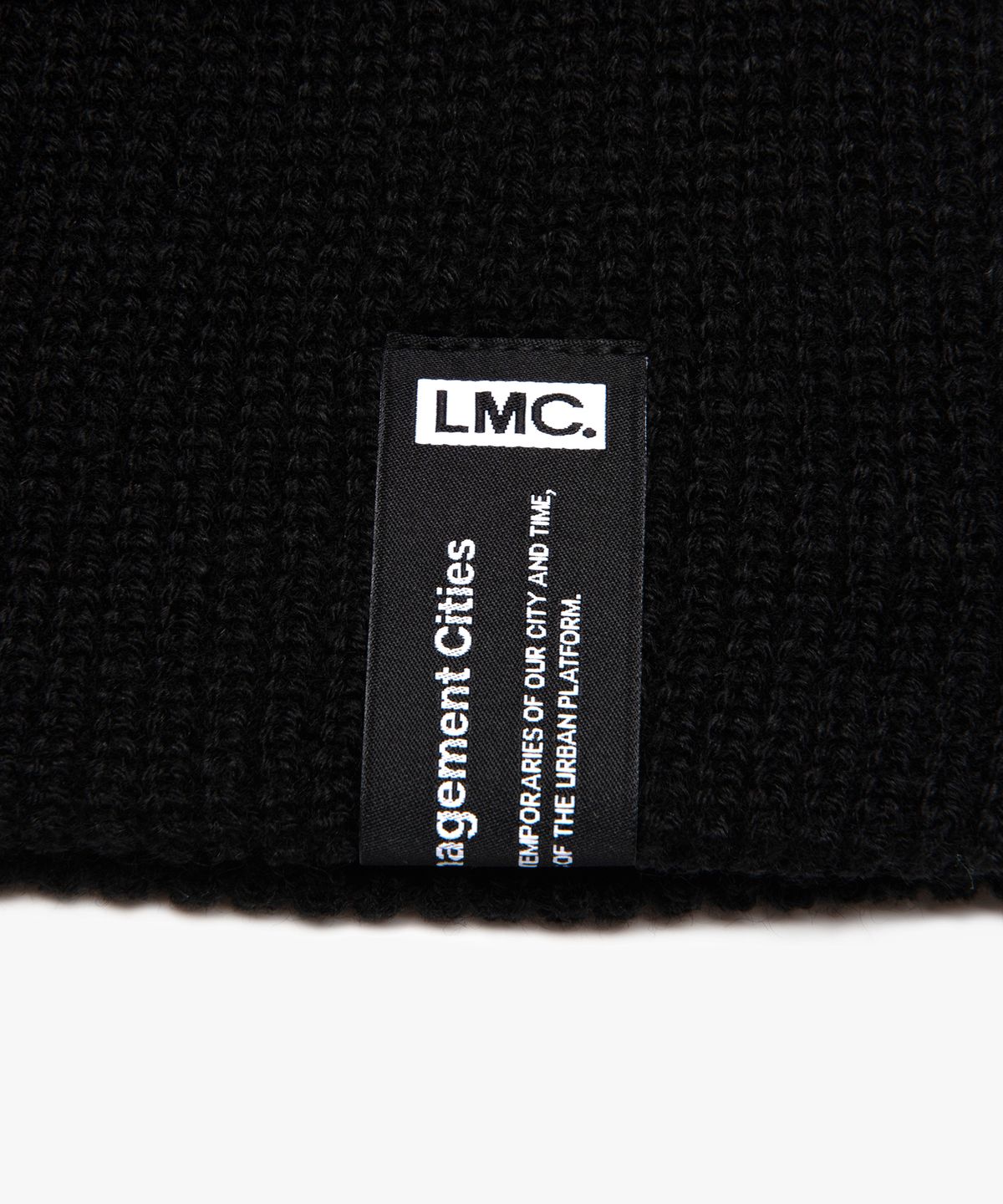 엘엠씨(LMC) LABEL SHORT BEANIE black