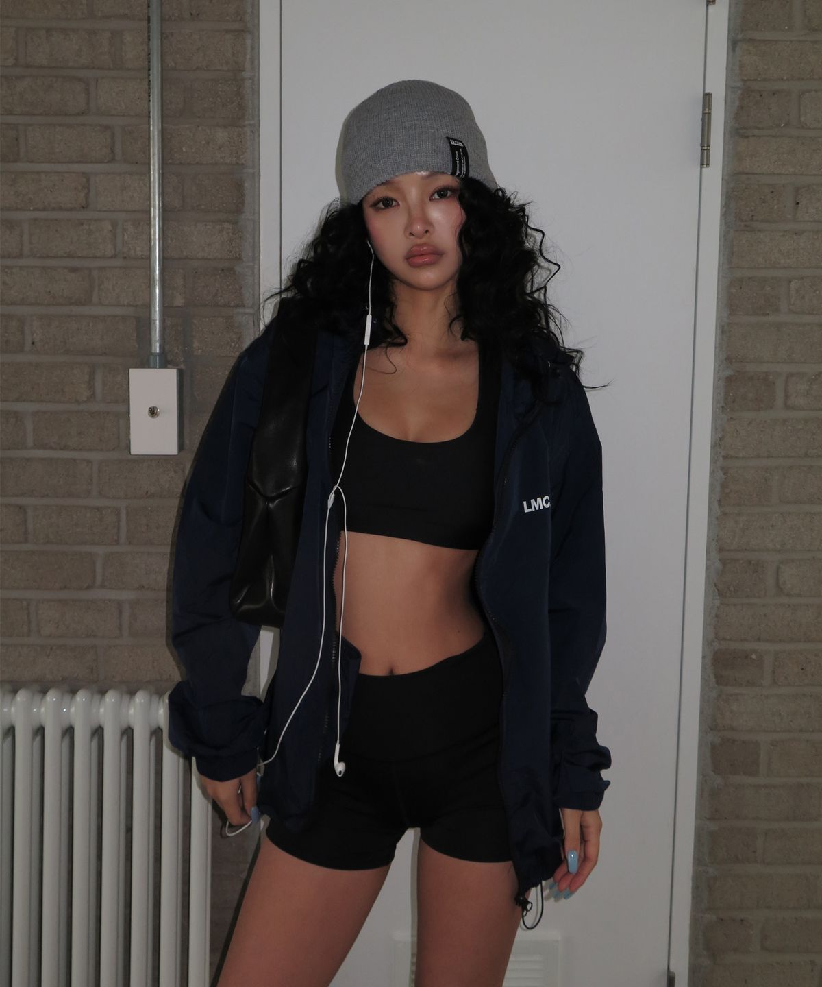 엘엠씨(LMC) LABEL SHORT BEANIE black