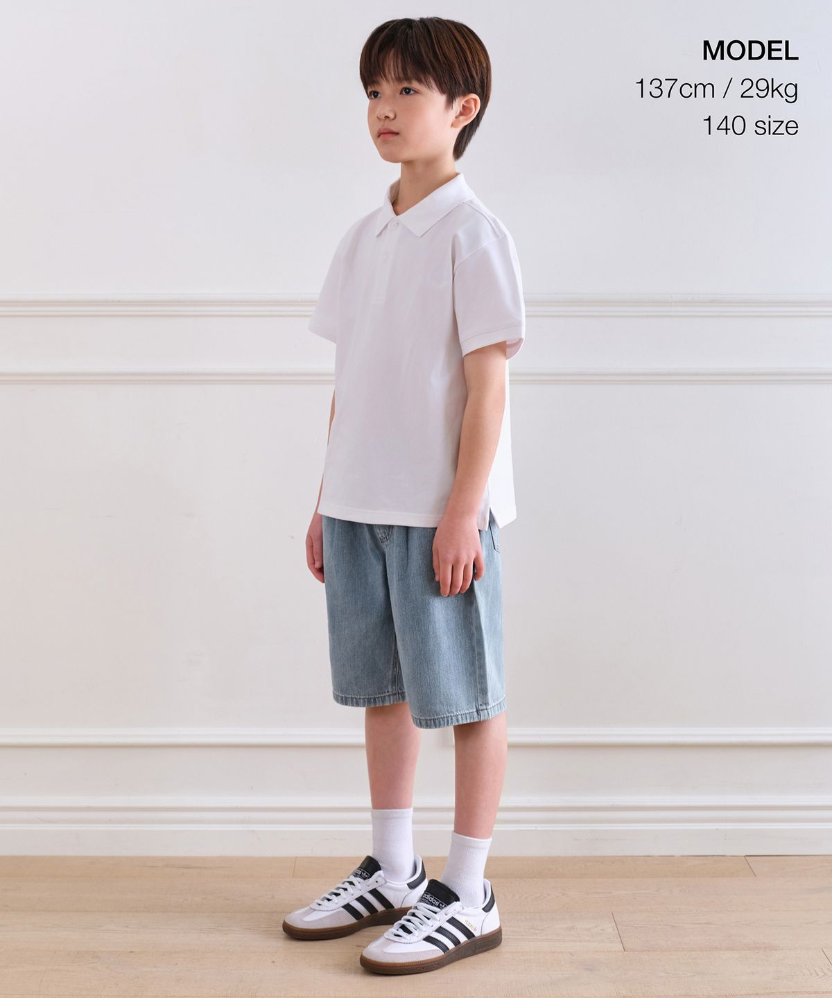 무신사 스탠다드 키즈(MUSINSA STANDARD KIDS) [쿨탠다드] 피케 폴로 셔츠 [화이트]