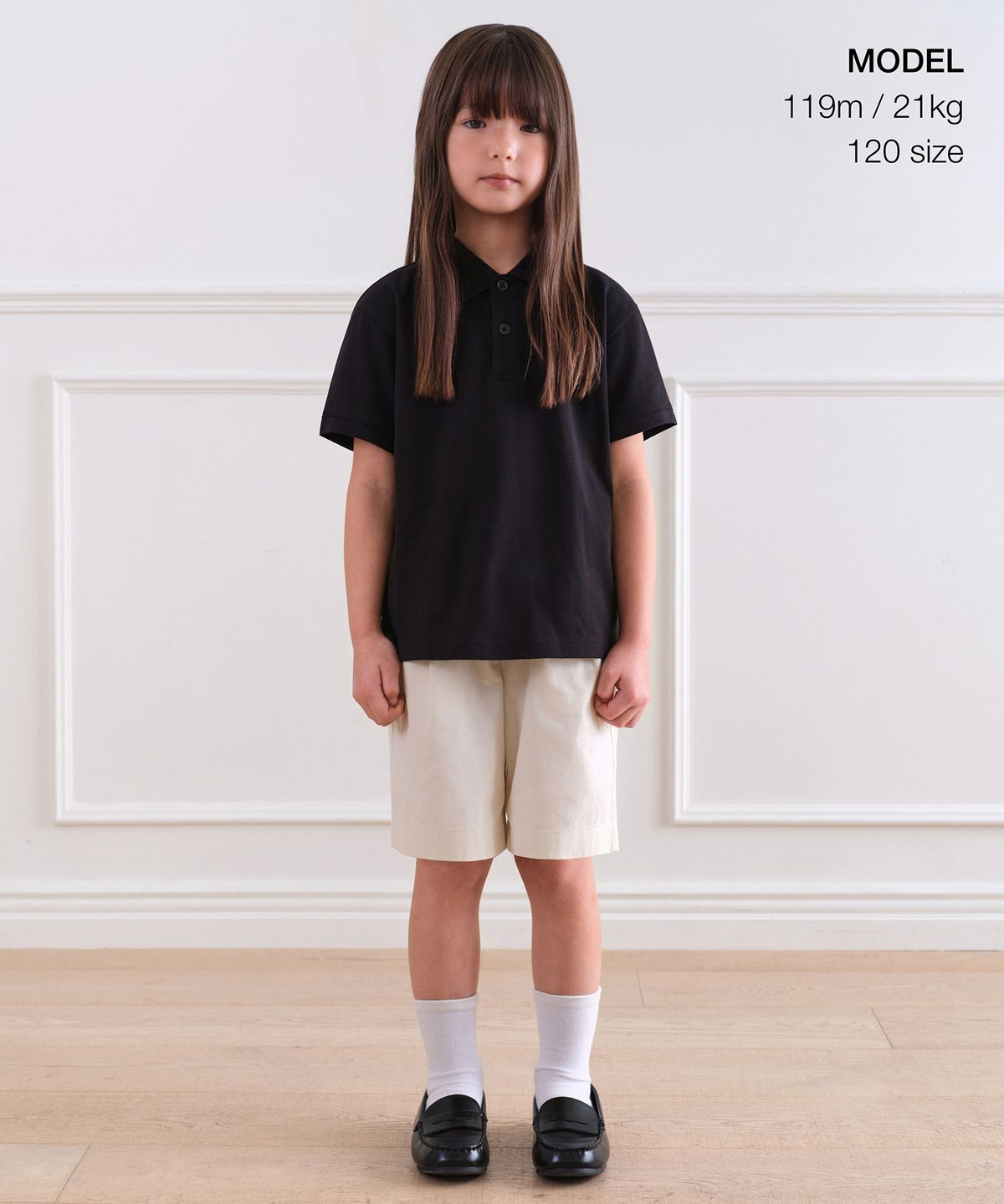 무신사 스탠다드 키즈(MUSINSA STANDARD KIDS) [쿨탠다드] 피케 폴로 셔츠 [블랙]