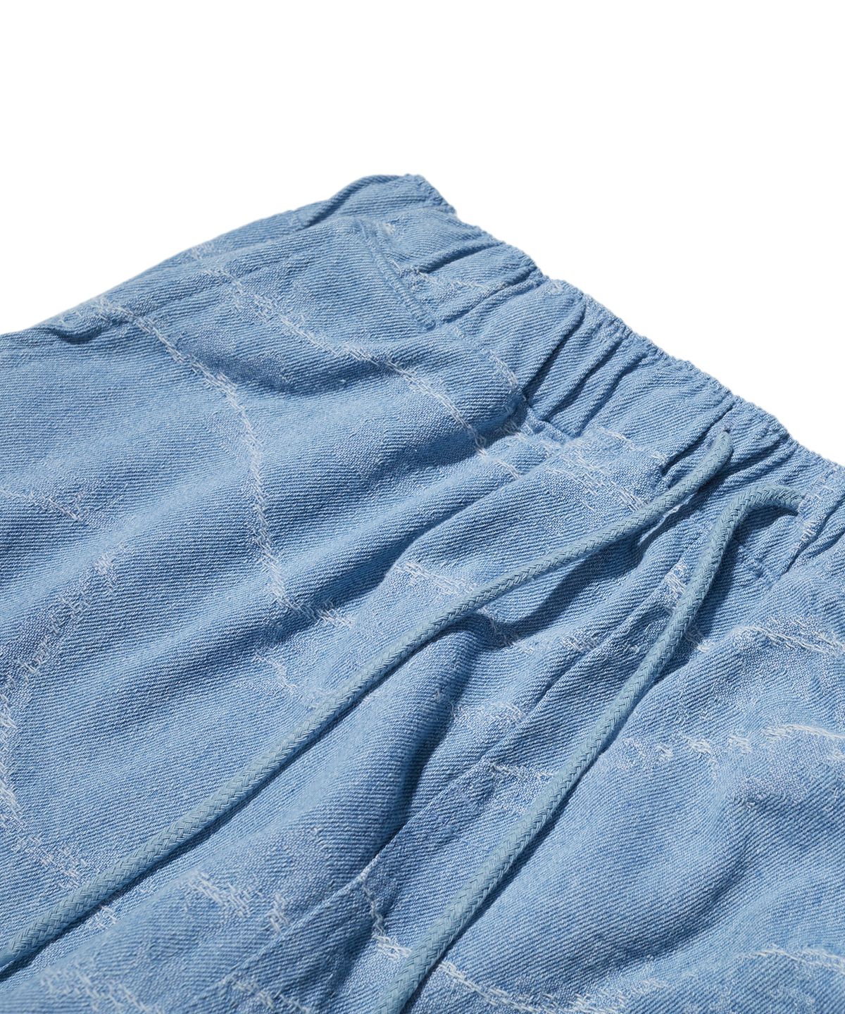 브라운브레스(BROWNBREATH) TAG GLITCH PANTS - LIGHTBLUE
