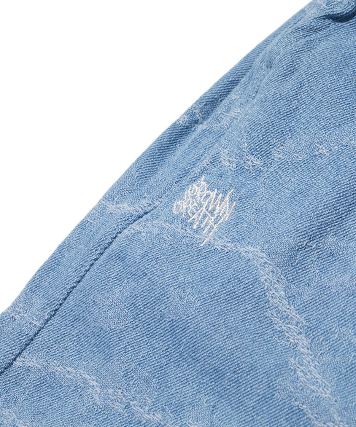 브라운브레스(BROWNBREATH) TAG GLITCH PANTS - LIGHTBLUE