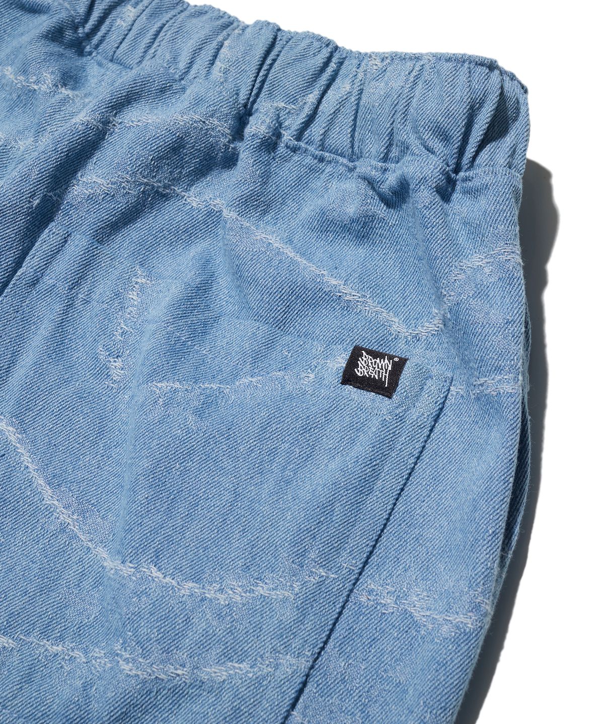 브라운브레스(BROWNBREATH) TAG GLITCH PANTS - LIGHTBLUE