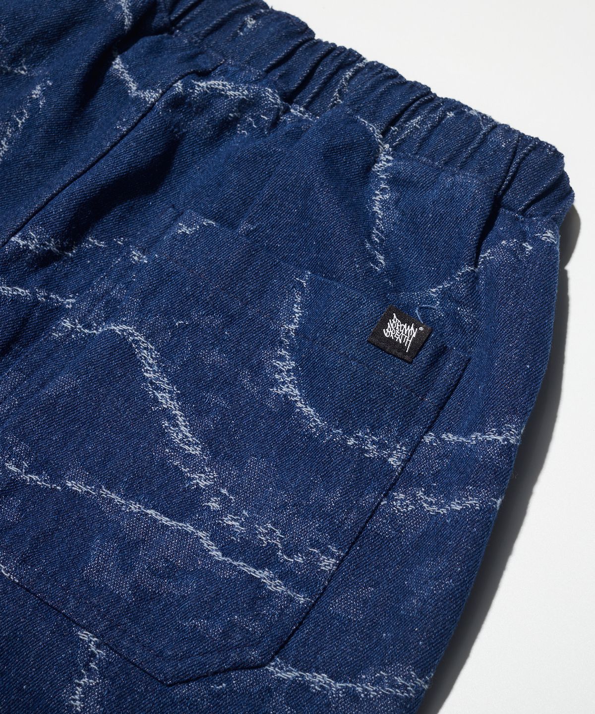 브라운브레스(BROWNBREATH) TAG GLITCH PANTS - INDIGO