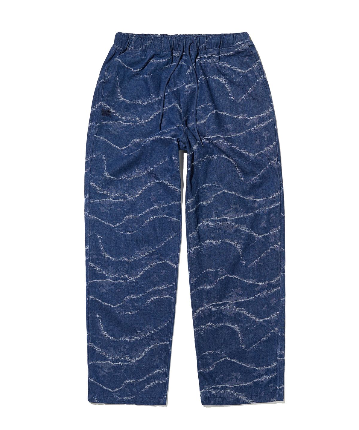 브라운브레스(BROWNBREATH) TAG GLITCH PANTS - INDIGO
