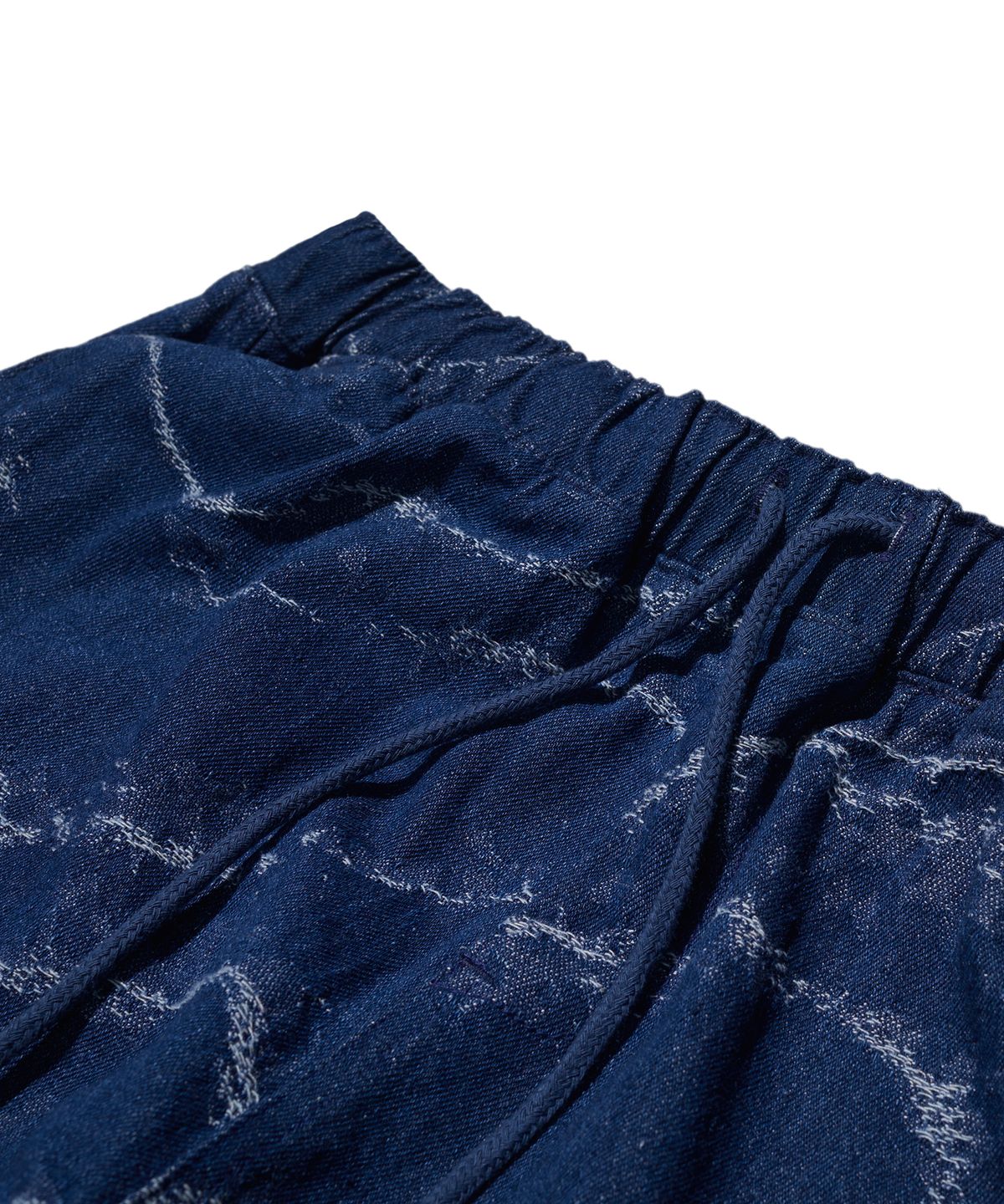 브라운브레스(BROWNBREATH) TAG GLITCH PANTS - INDIGO