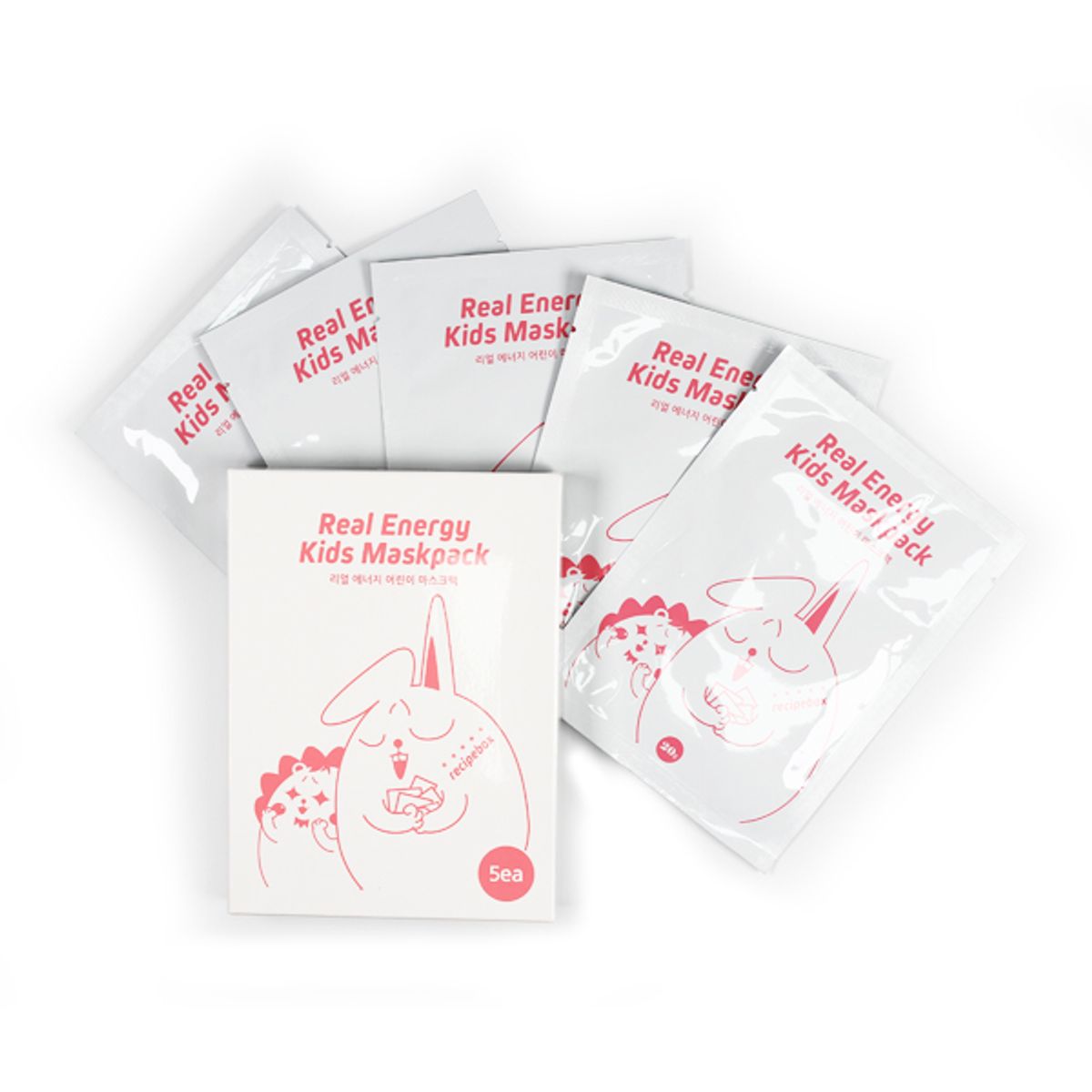 레시피박스(RECIPEBOX) 리얼에너지 마스크팩 1BOX (낱개5매)