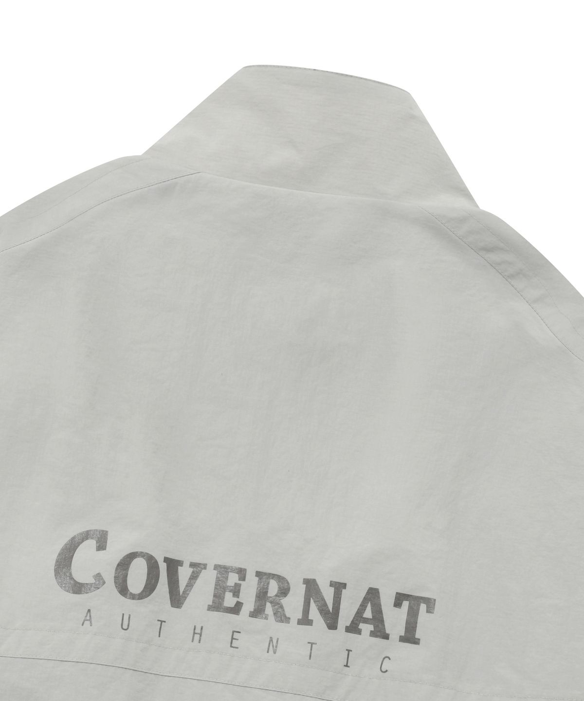 커버낫(COVERNAT) 빅 로고 트랙 자켓 라이트 그레이