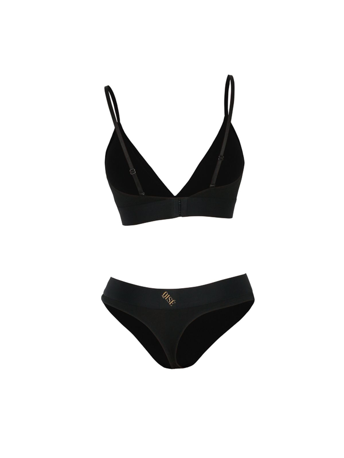 키세 언더웨어(QISE UNDERWEAR) 키랄 시그니쳐 여성 세트 블랙