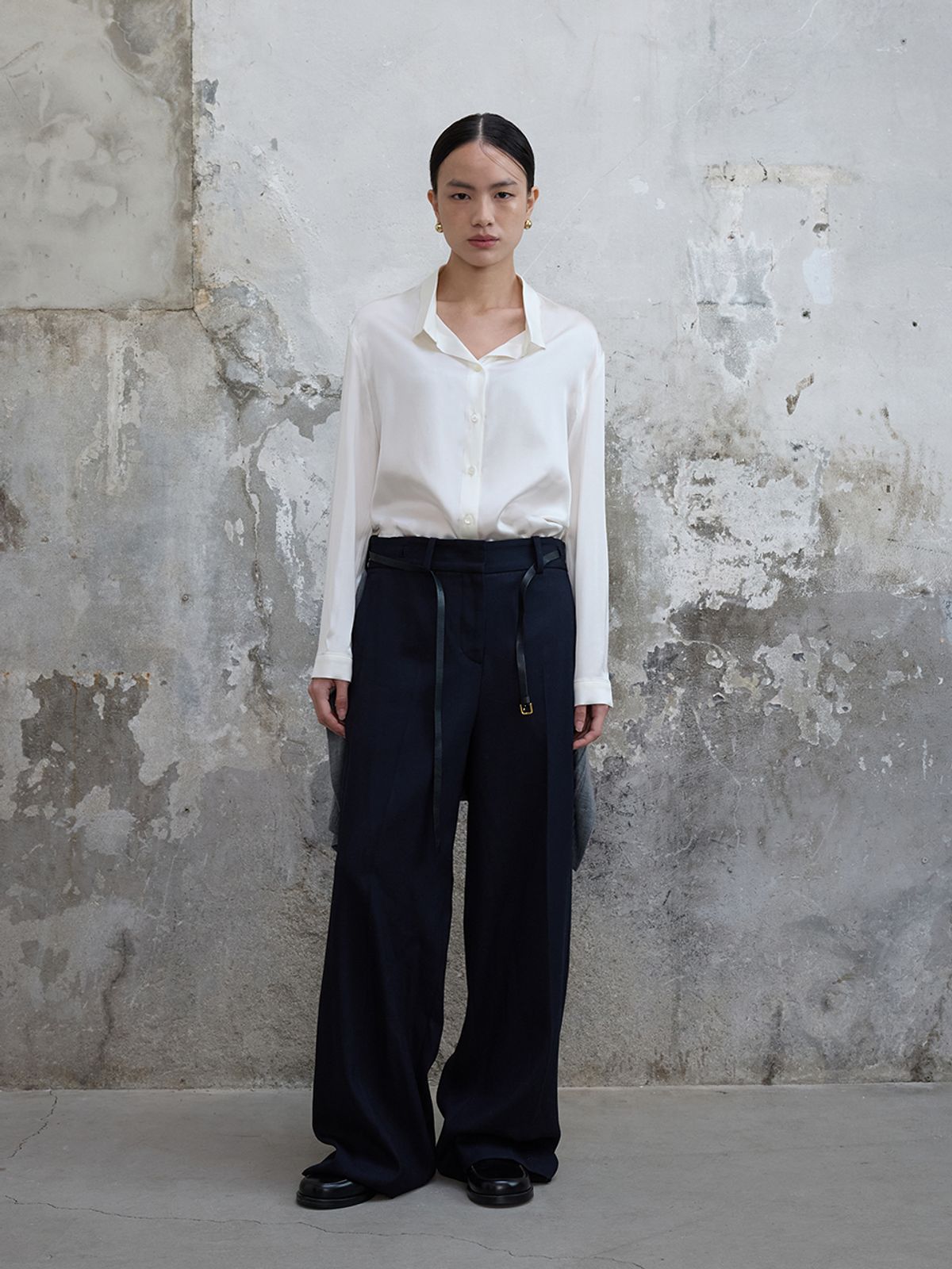분닥세인츠(THE BOONDOCK SAINTS) Vintage Collar Silk Shirt White
