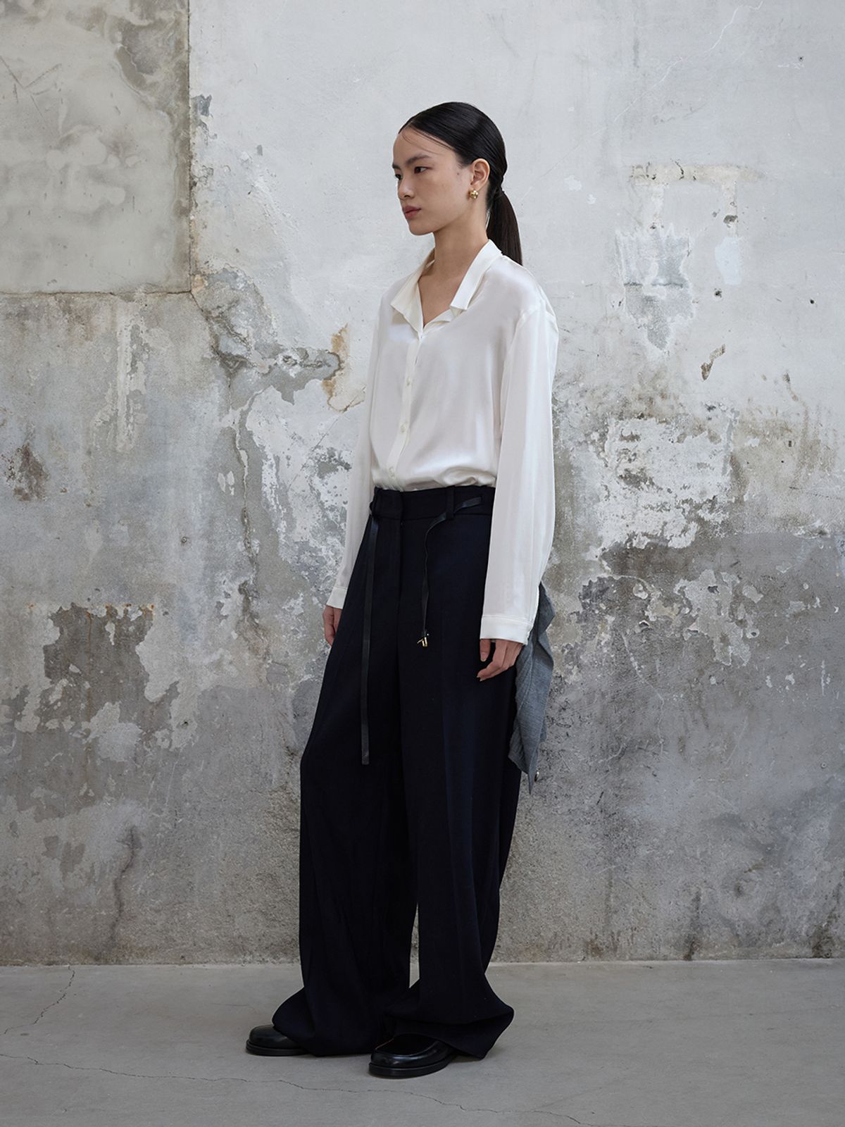 분닥세인츠(THE BOONDOCK SAINTS) Vintage Collar Silk Shirt White